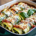 Zucchini-Cannelloni mit Ricotta-Spinat-F&uuml;llung