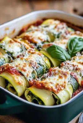 Zucchini-Cannelloni mit Ricotta-Spinat-Füllung