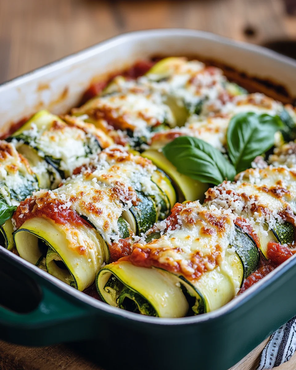 Zucchini-Cannelloni mit Ricotta-Spinat-F&uuml;llung