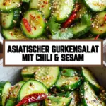Asiatischer Gurkensalat mit Chili & Sesam 17 Pinterest Hidden Image