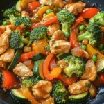 Gem&uuml;sepfanne mit H&auml;hnchen