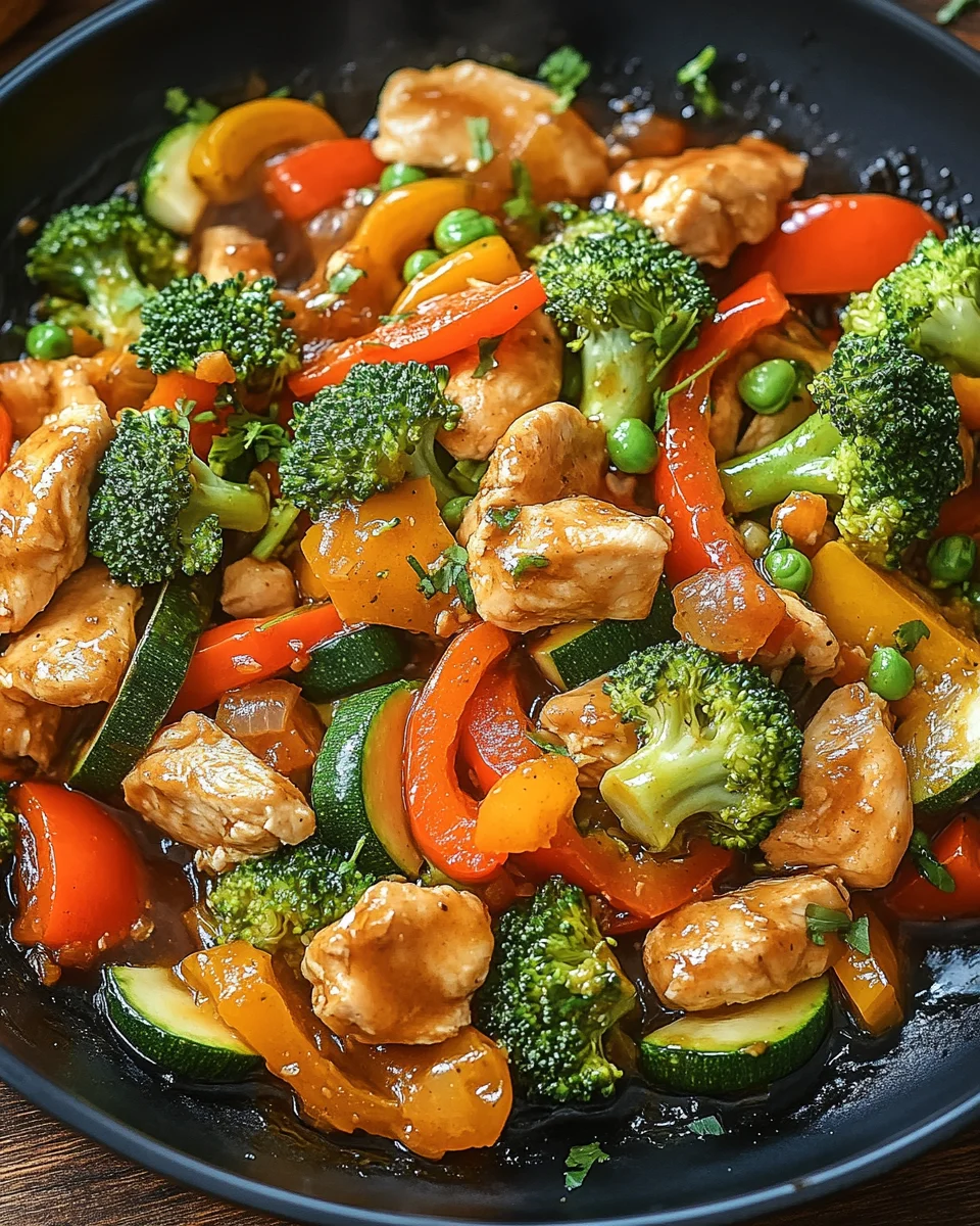 Gem&uuml;sepfanne mit H&auml;hnchen