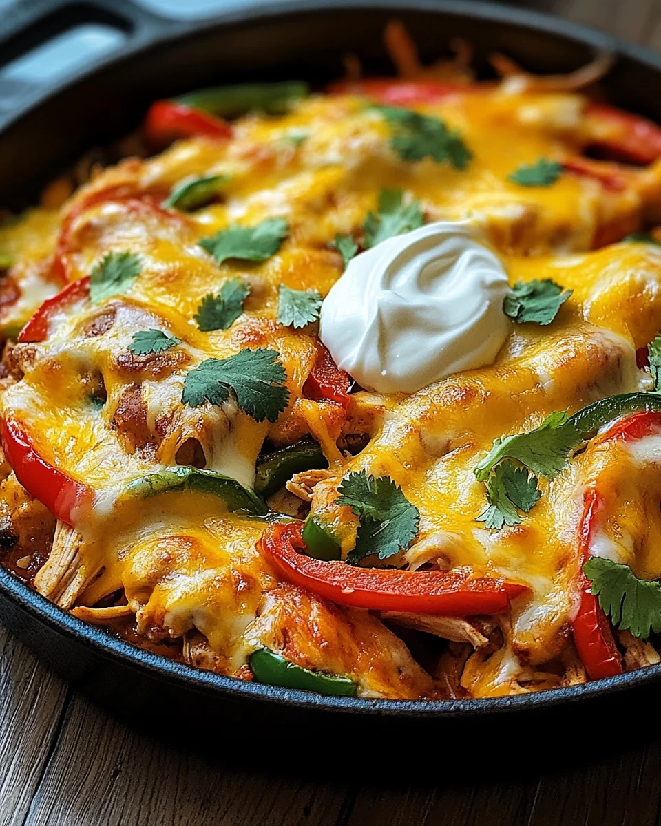 K&auml;siger Fajita H&auml;hnchen Auflauf