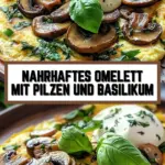 Nahrhaftes Omelett mit Pilzen und Basilikum 17 Pinterest Hidden Image