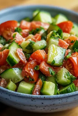 Schneller Thunfischsalat mit Gurke und Tomate