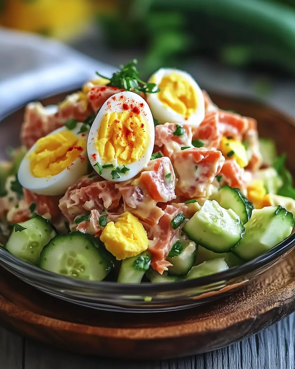 Thunfischsalat mit Ei und Gurke 21 Thunfischsalat