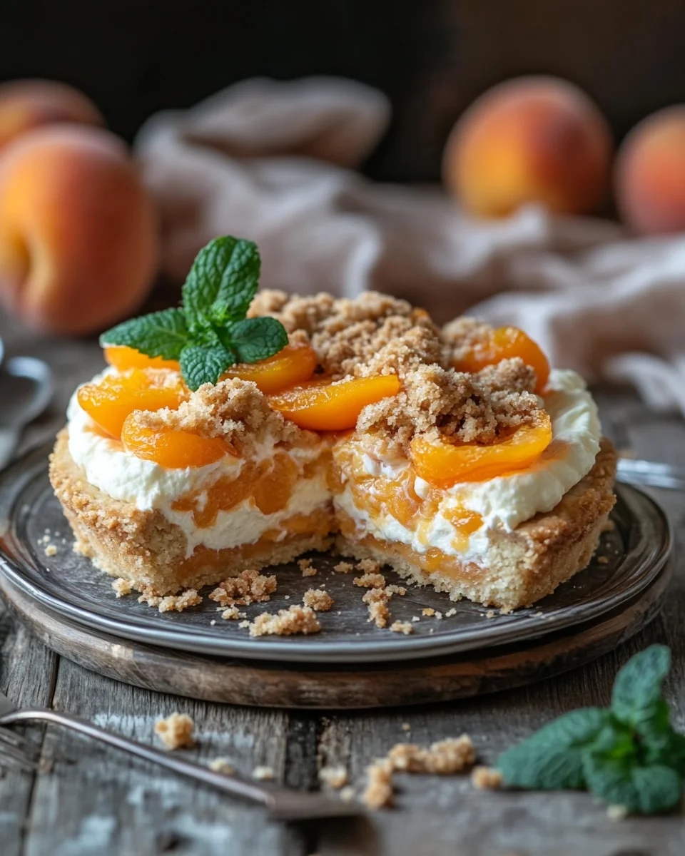 Aprikosenkuchen mit Quark und Streuseln 18 Aprikosenkuchen