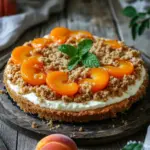 Aprikosenkuchen mit Quark und Streuseln