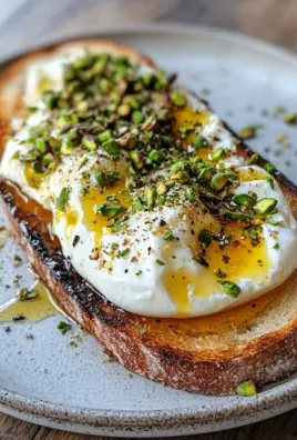 Burrata-Toast mit Pistazien und heißem Honig 22 Burrata-Toast mit Pistazien und heißem Honig