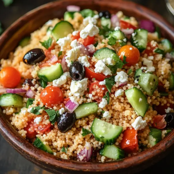 Couscous-Salat mit Feta