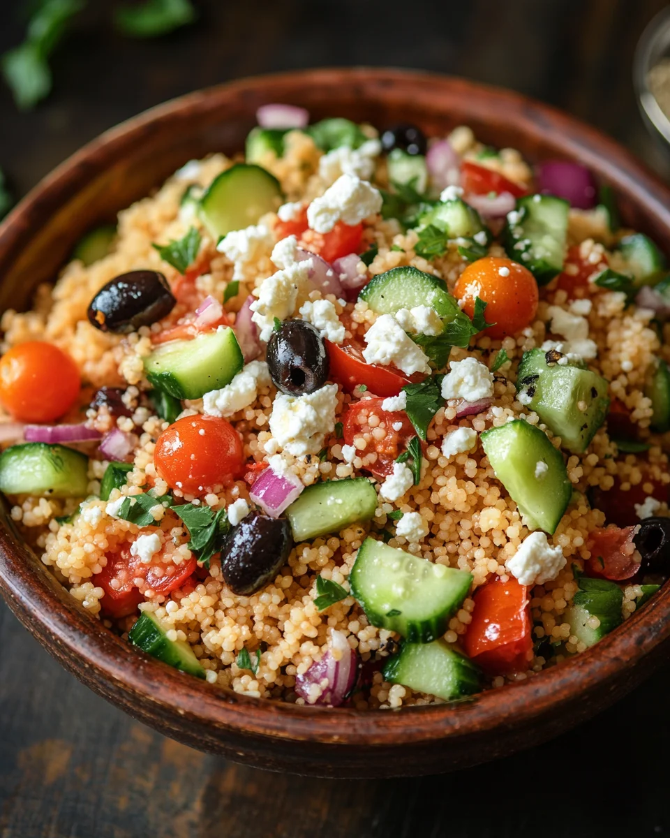 Couscous-Salat mit Feta