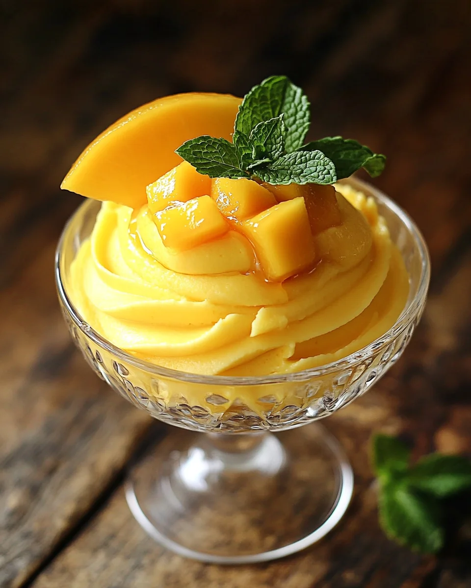 Cremige Mango-Mousse 18 Cremige