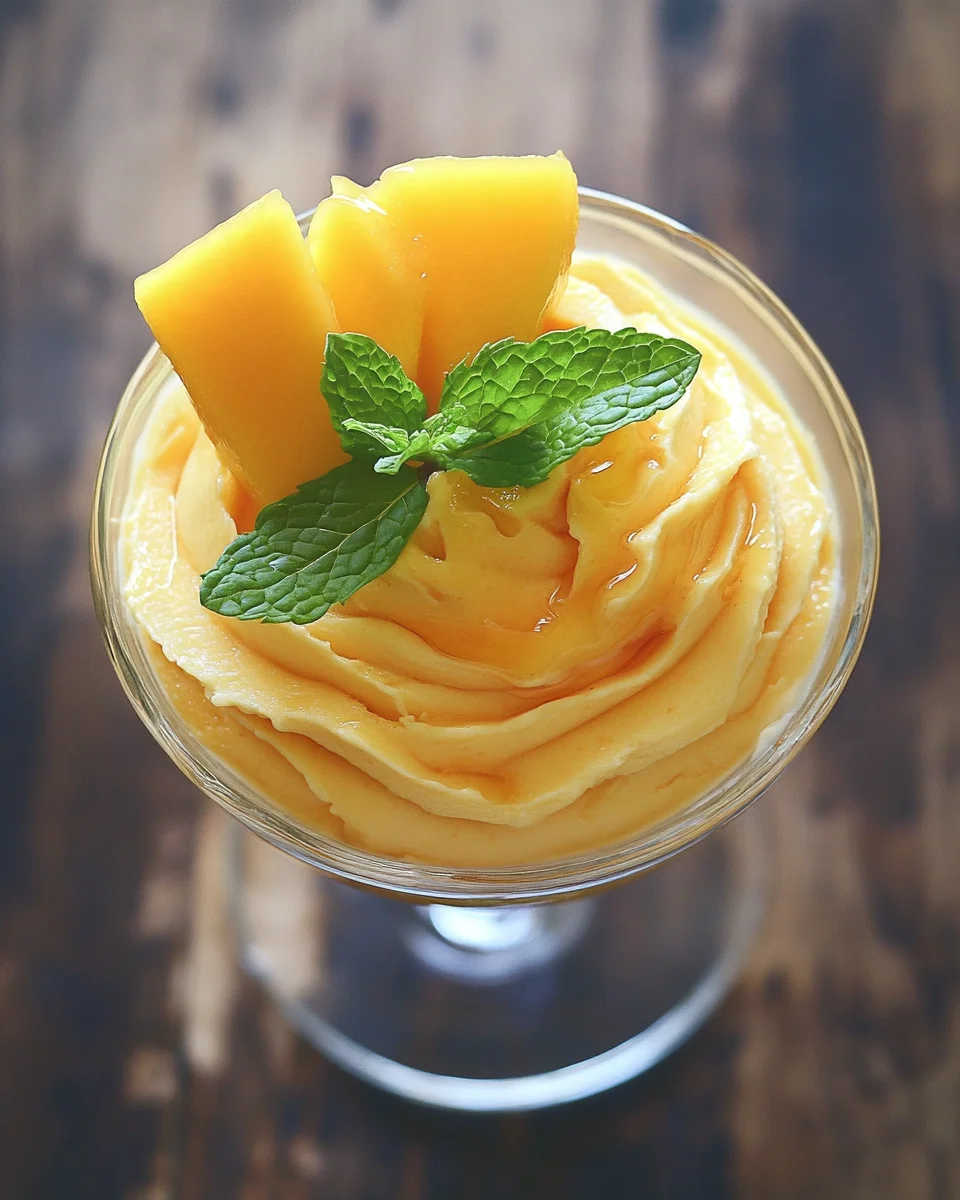 Cremige Mango-Mousse 20 Cremige Mango-Mousse