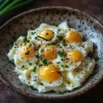 Eiersalat aus k&ouml;rnigem Frischk&auml;se