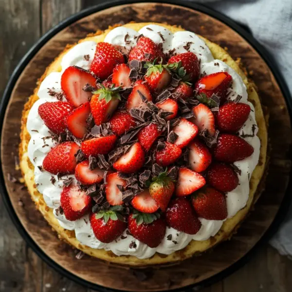Fantakuchen mit Erdbeeren