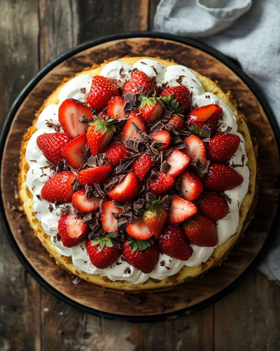 Fantakuchen mit Erdbeeren
