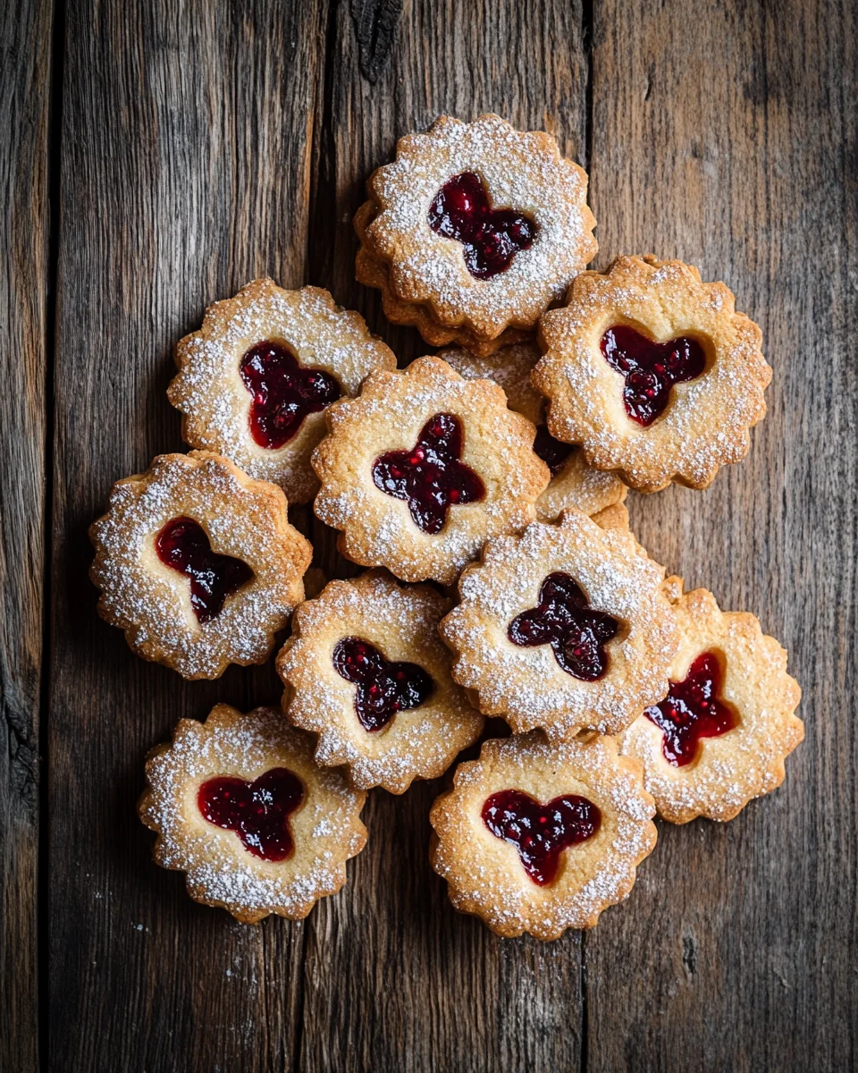 Feine Linzer-Pl&auml;tzchen mit Marmelade
