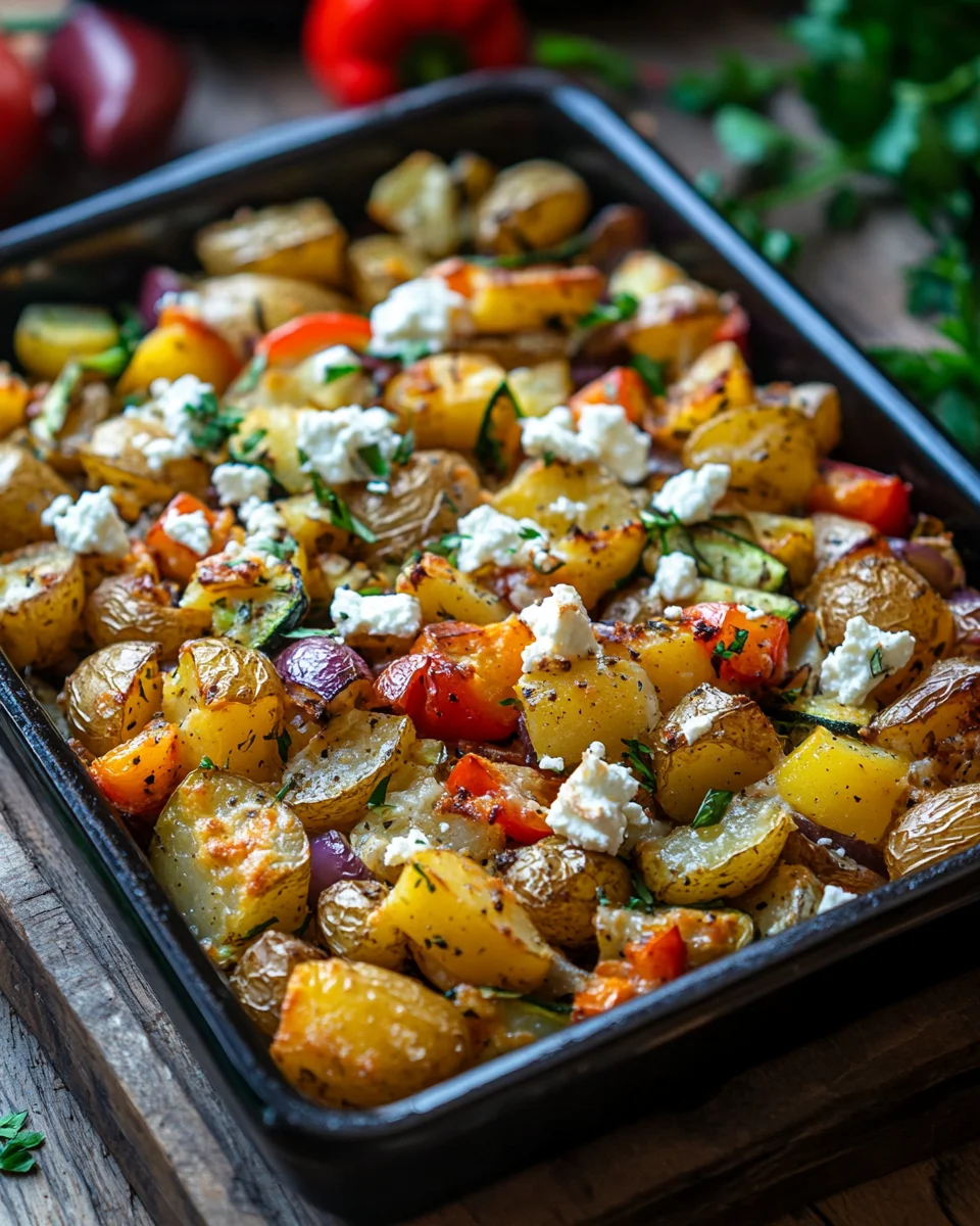 Feta Kartoffeln Ofengem&uuml;se