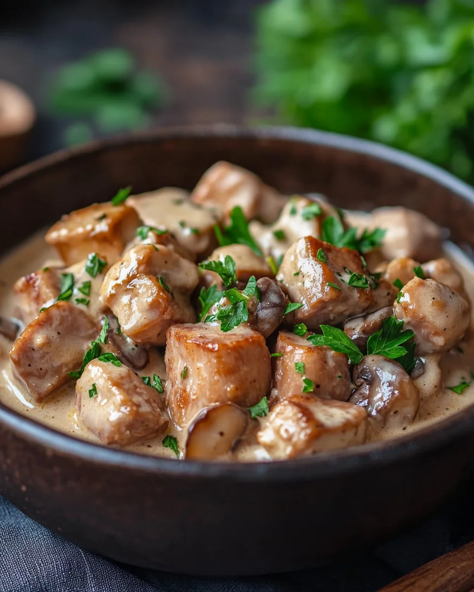 Filettopf mit Champignons