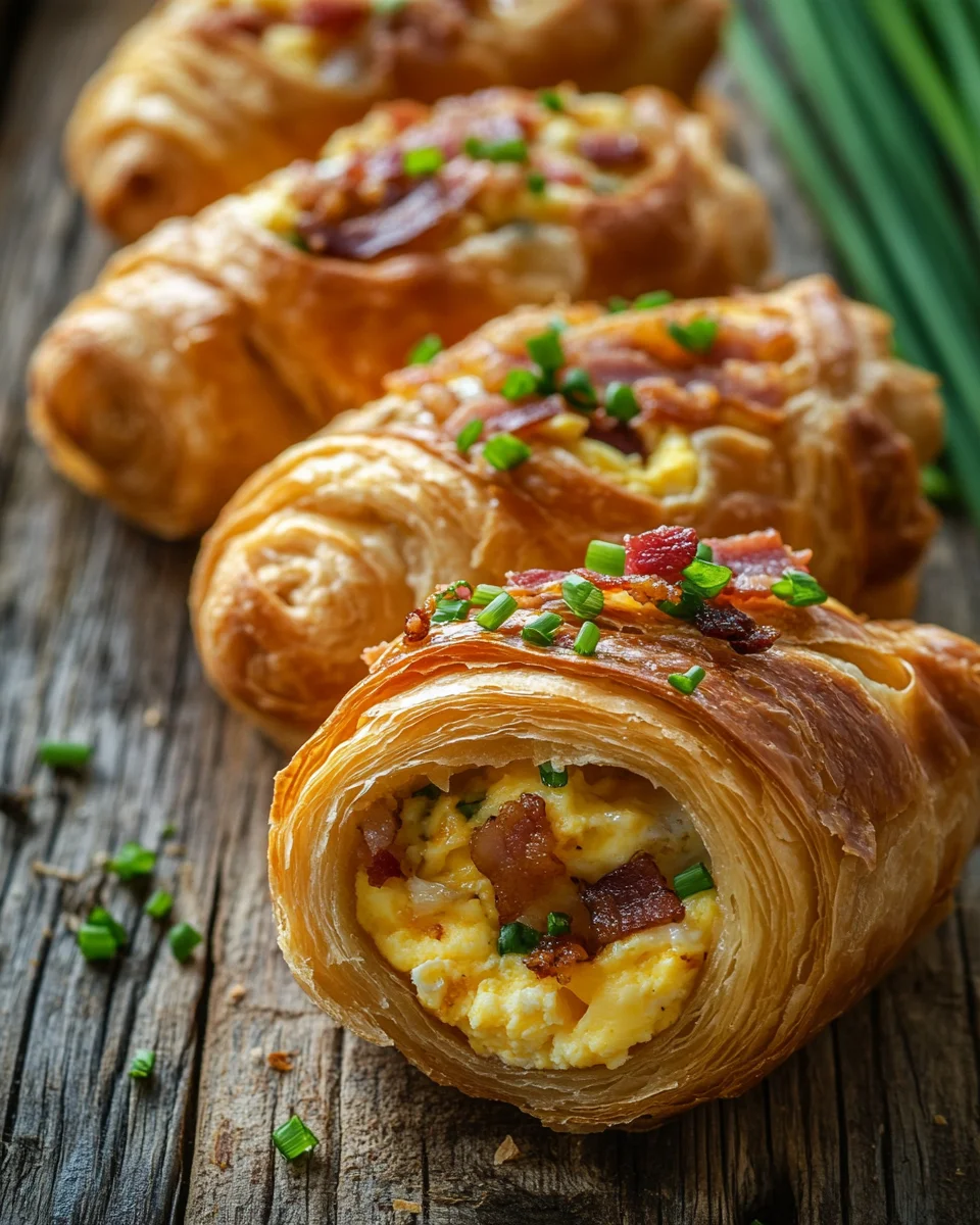 Frühstücksrollen mit Rührei, Käse und Speck 22 Frühstücksrollen