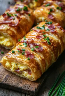 Frühstücksrollen mit Rührei, Käse und Speck 22 Frühstücksrollen mit Rührei, Käse und Speck