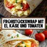 Frühstückswrap mit Ei, Käse und Tomaten 17 Pinterest Hidden Image