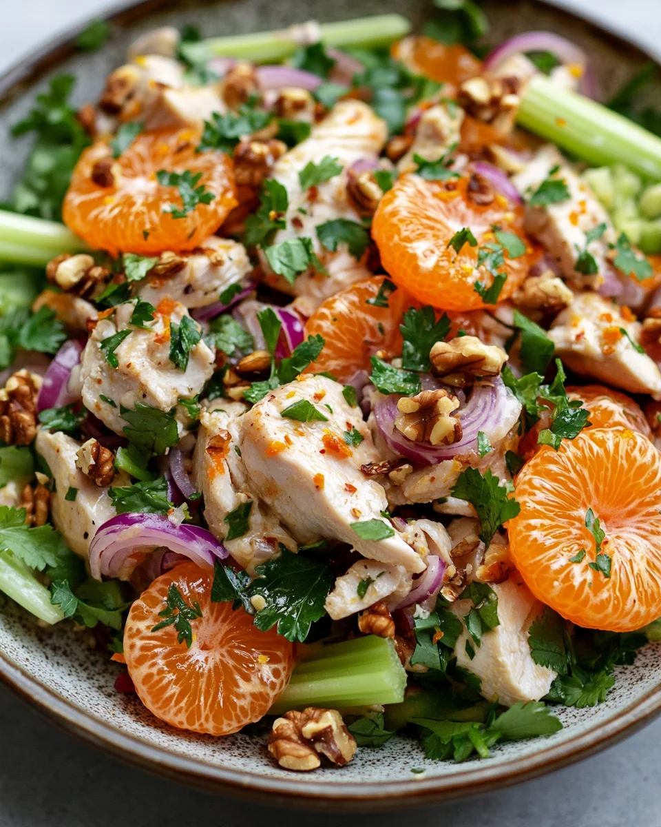 Geflügelsalat mit Mandarinen