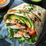 Gegrillter H&auml;hnchen Wrap mit Chipotle Mayo