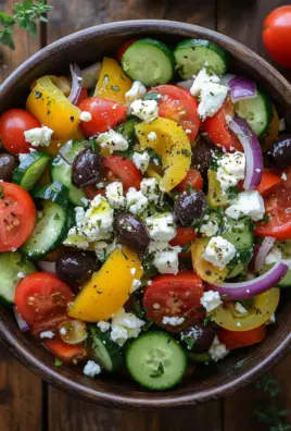 Griechischer Bauernsalat (einfaches Salat Rezept) 25 Griechischer Bauernsalat (einfaches Salat Rezept)
