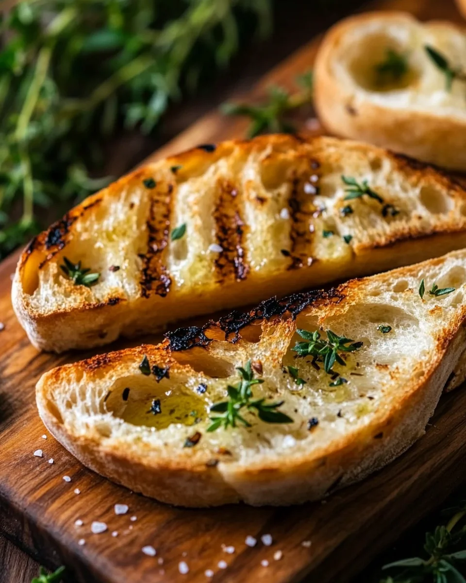Grillbrot mit Olivenöl und Meersalz 18 Grillbrot