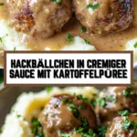 Hackbällchen in cremiger Sauce mit Kartoffelpüree 26 Pinterest Hidden Image