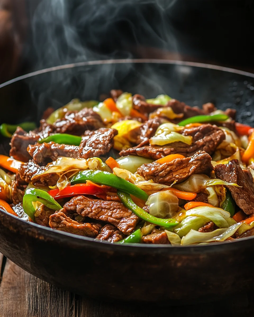 Hearty Beef and Cabbage Wok 19 Hearty
