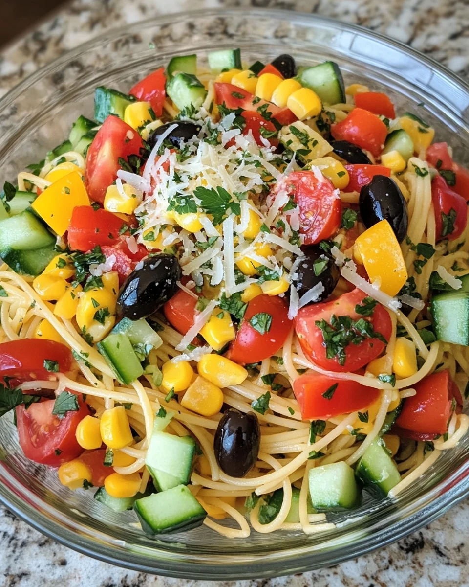 Italienischer Spaghetti-Schichtsalat 24 Italienischer
