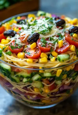 Italienischer Spaghetti-Schichtsalat 25 Italienischer Spaghetti-Schichtsalat