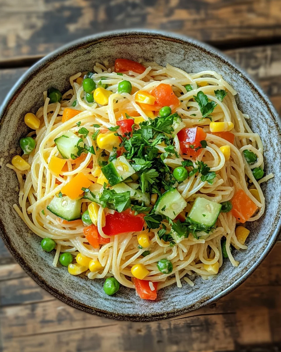Kalifornischer Spaghetti-Salat