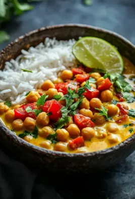 Kichererbsen-Curry mit Kokosmilch