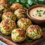 Knusprige Zucchini-Feta-B&auml;llchen aus dem Ofen genie&szlig;en!