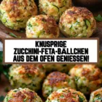 Knusprige Zucchini-Feta-Bällchen aus dem Ofen genießen! 20 Pinterest Hidden Image