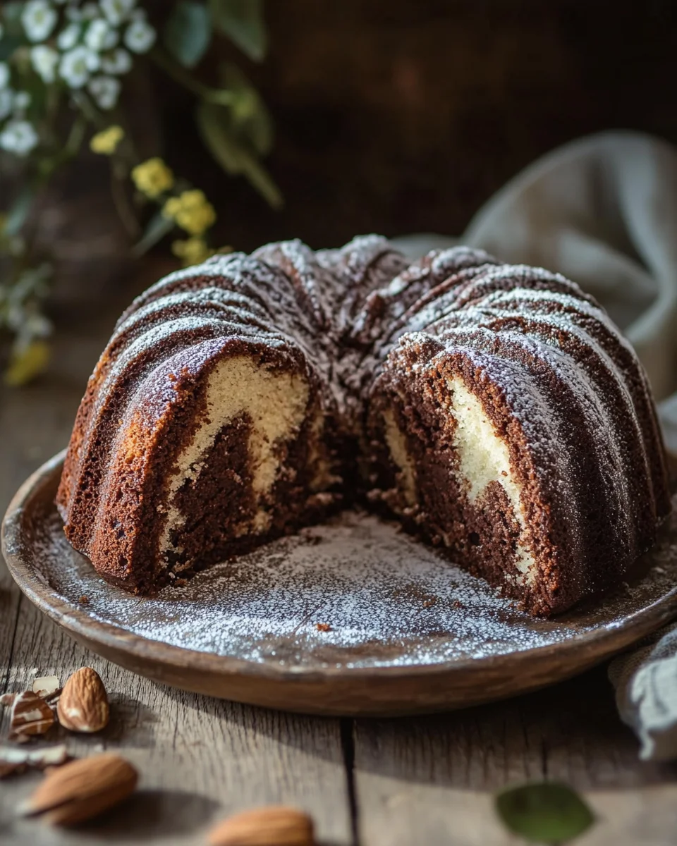 Marmor-Lebkuchen-Gugelhupf 24 Marmor-Lebkuchen-Gugelhupf