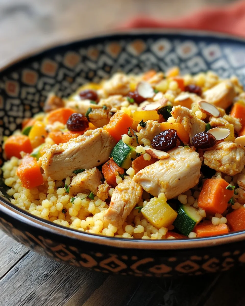 Marokkanische Hühner-Couscous-Schüssel 28 Marokkanische