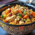 Marokkanische H&uuml;hner-Couscous-Sch&uuml;ssel