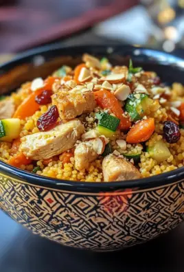Marokkanische Hühner-Couscous-Schüssel 24 Marokkanische Hühner-Couscous-Schüssel