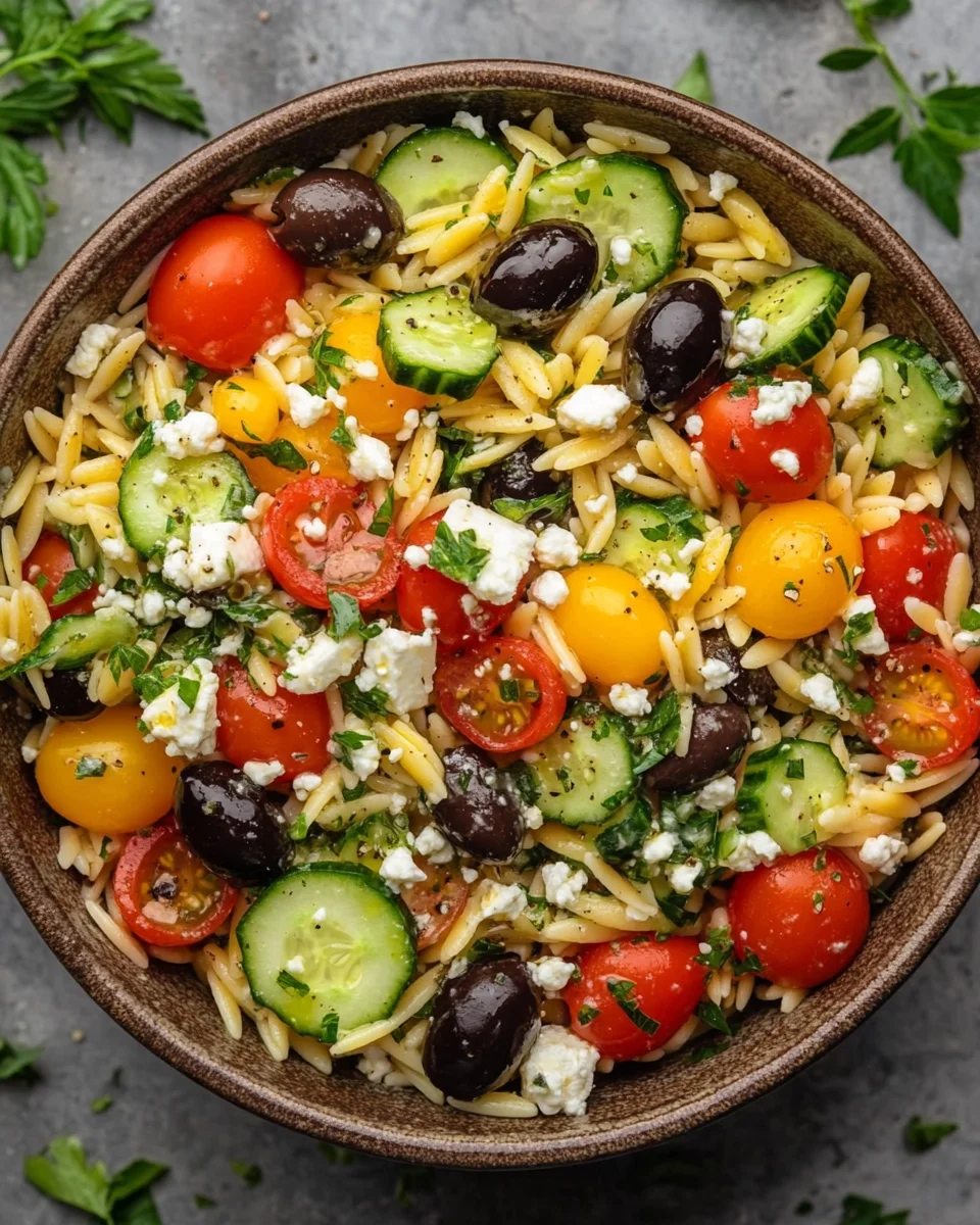 Mediterraner Orzo Salat