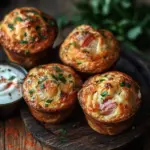 Muffins mit Putenschinken und K&auml;se