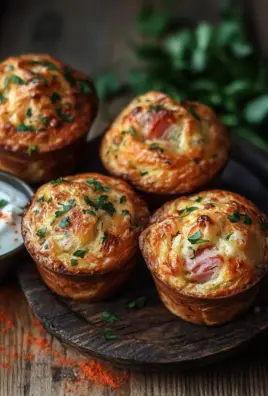 Muffins mit Putenschinken und Käse 25 Muffins mit Putenschinken und Käse