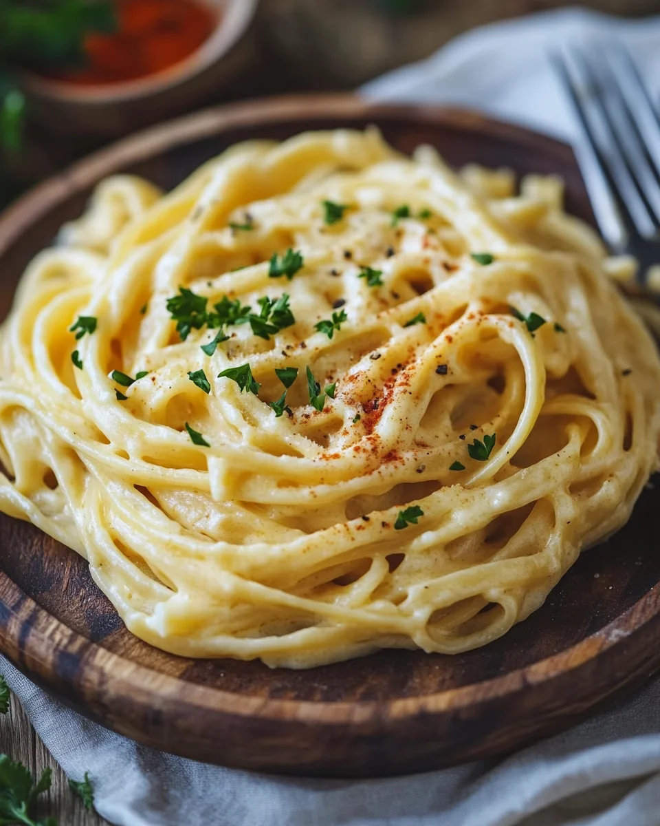 Nudeln in K&auml;se Sahne So&szlig;e