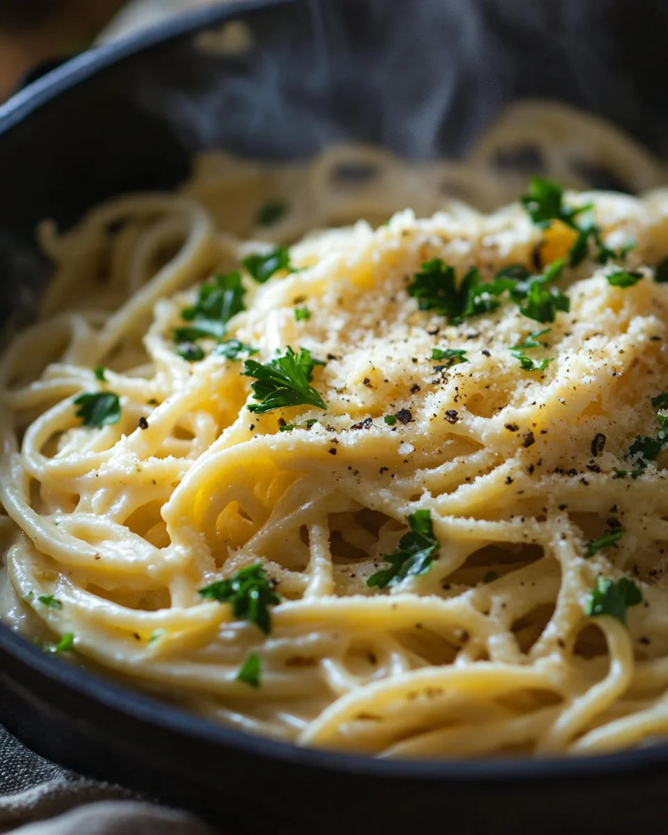 One Pot Knoblauch Käse Pasta 19 One