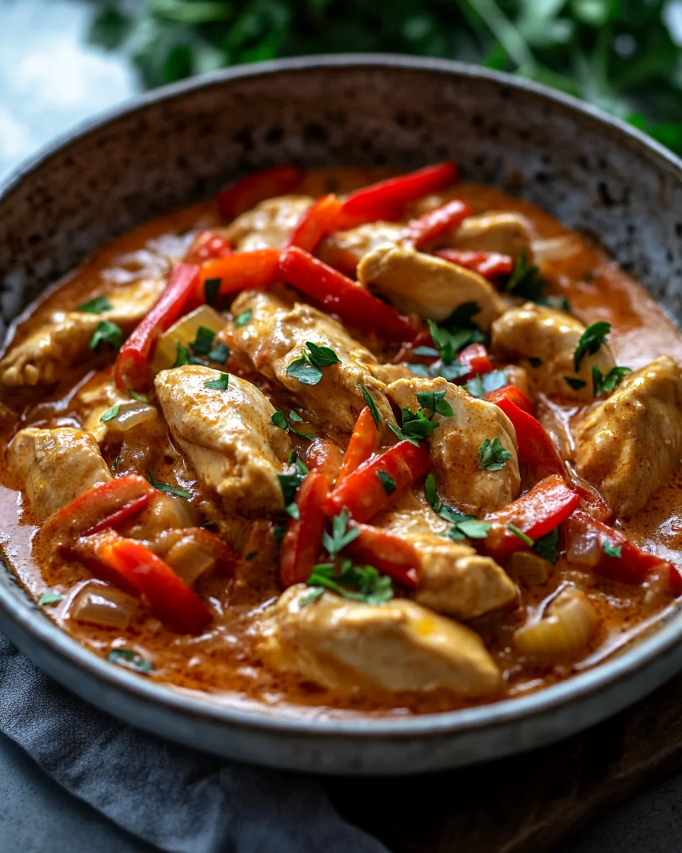 Paprika-Sahne-H&auml;hnchen