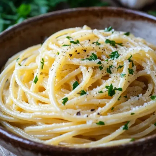 Pasta in Käse Sahne Soße