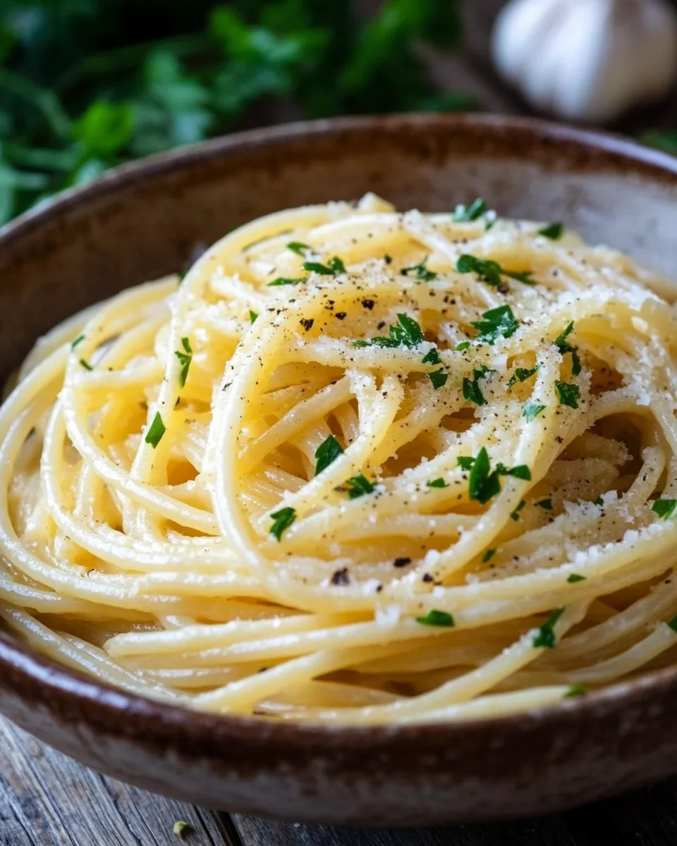 Pasta in K&auml;se Sahne So&szlig;e